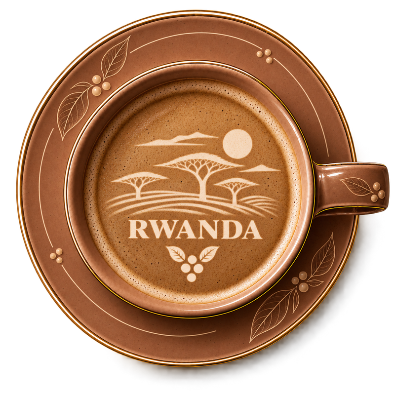 Cafea single origin Rwanda — specialty coffee cu note fructate, prăjit proaspăt OMNILIGHT