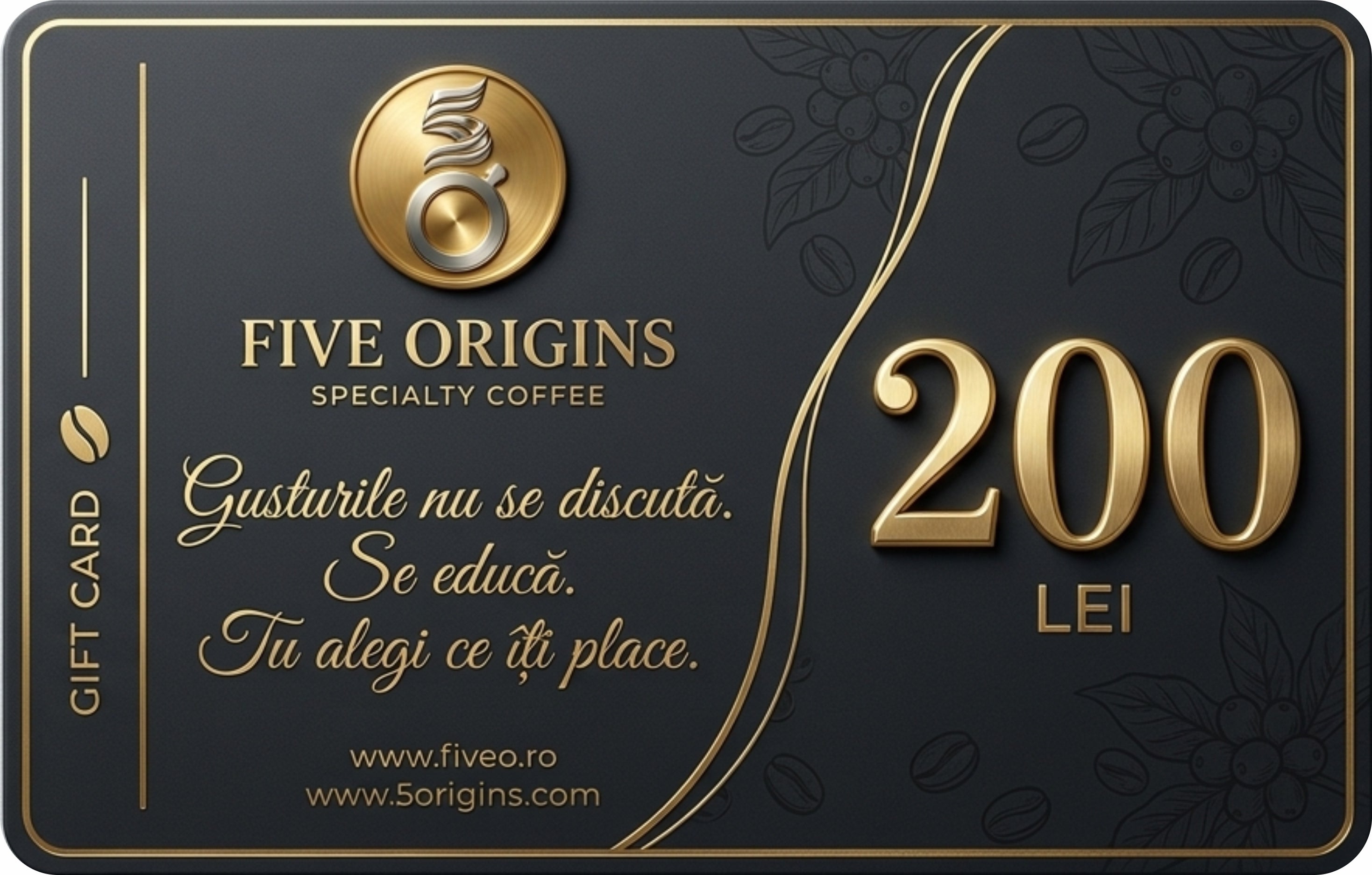 Card Cadou Five Origins – 200 LEI