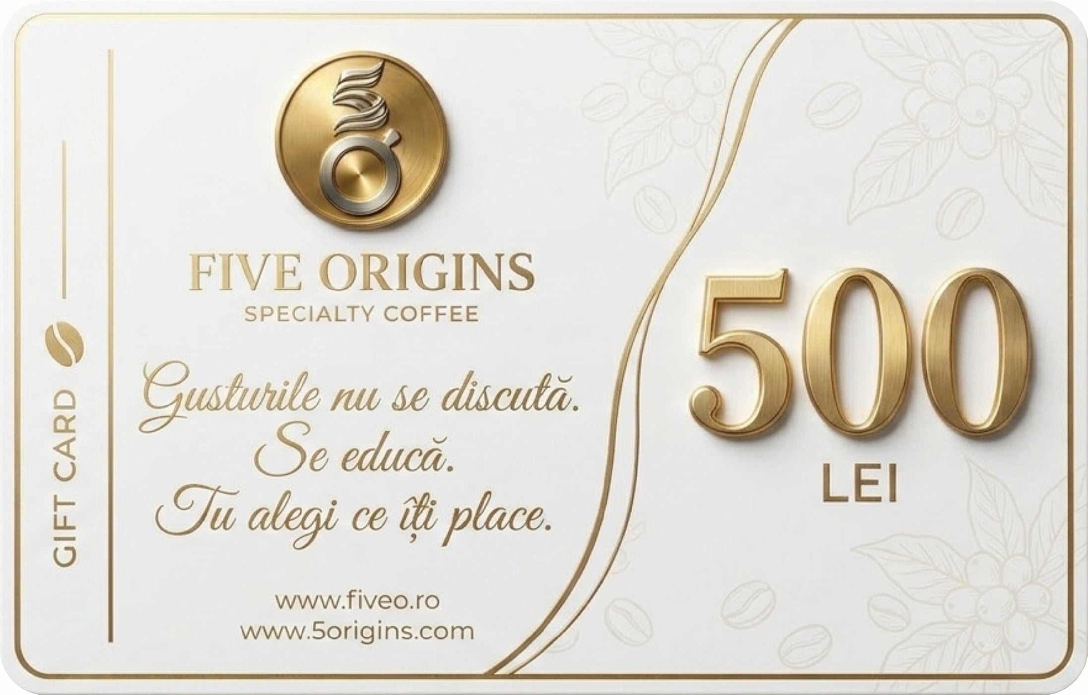 Card Cadou Five Origins – 500 LEI
