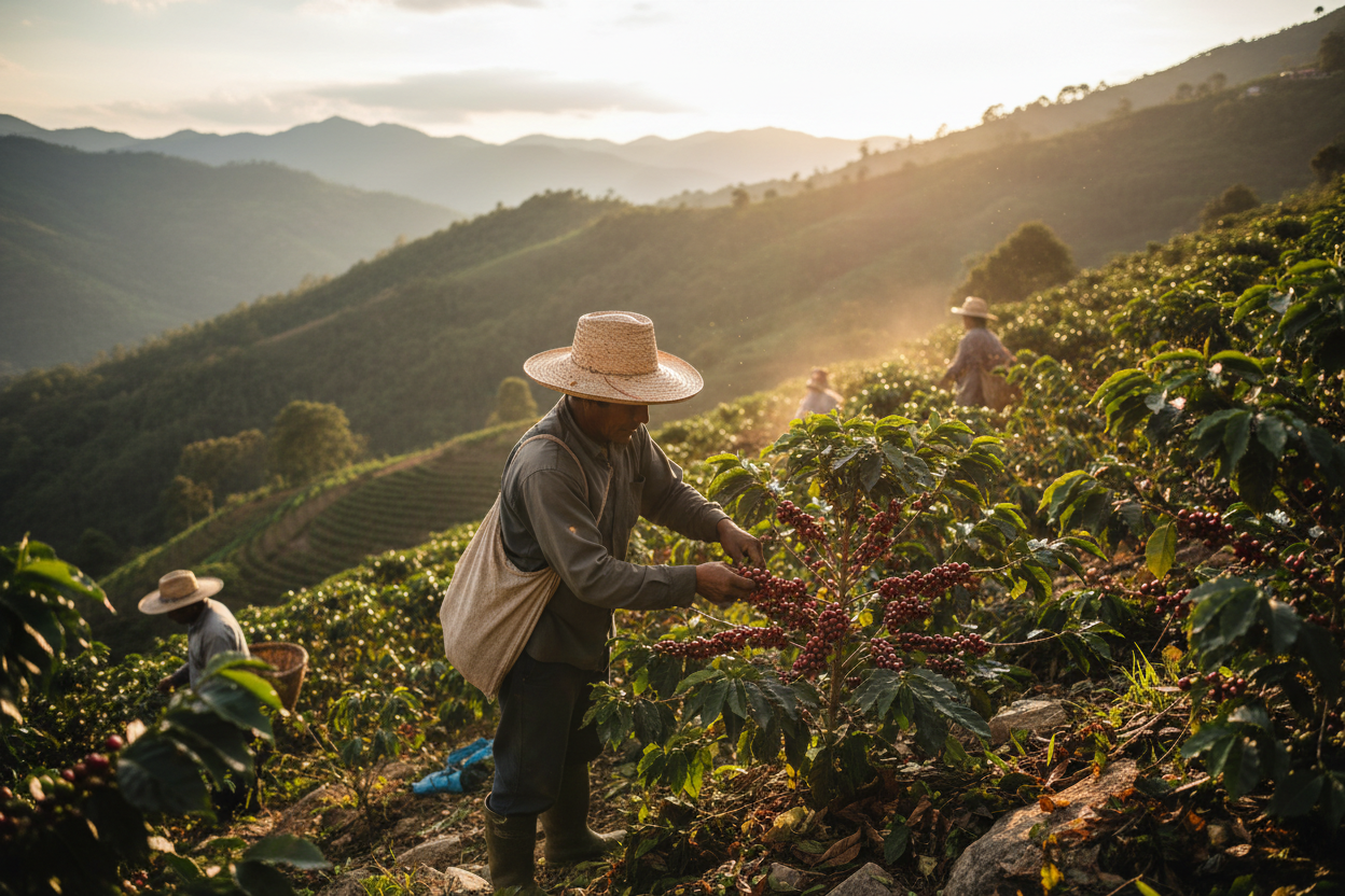 Honduras fermier recolta