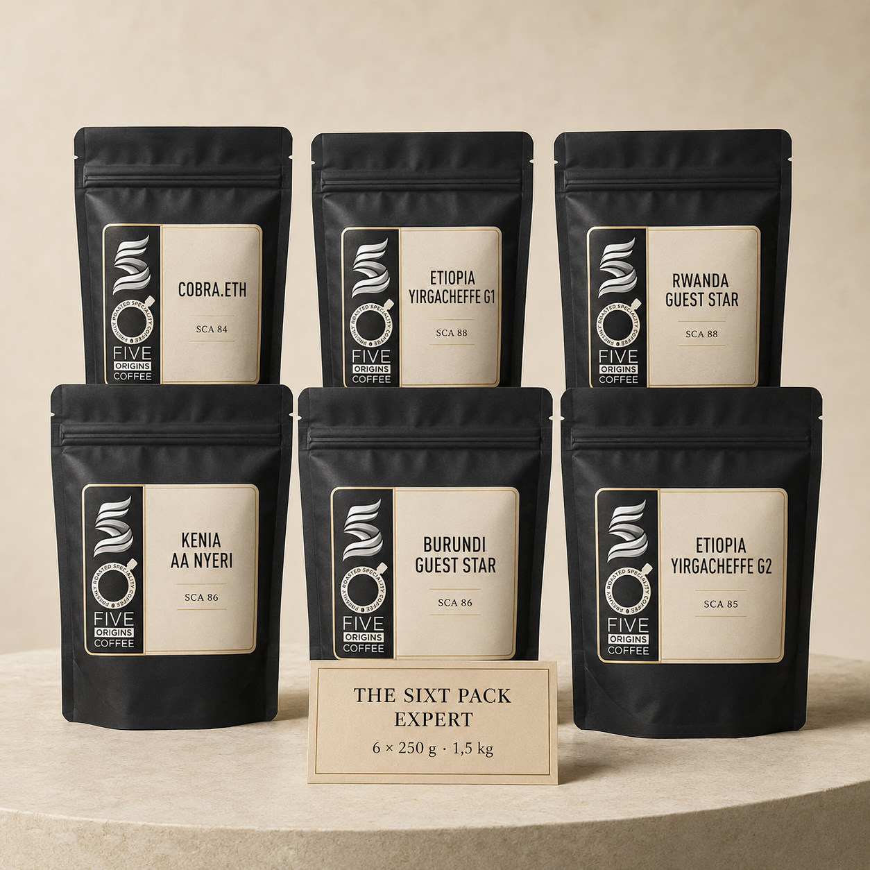 The Sixt Pack – Pachet de degustare cafea de specialitate - Expert